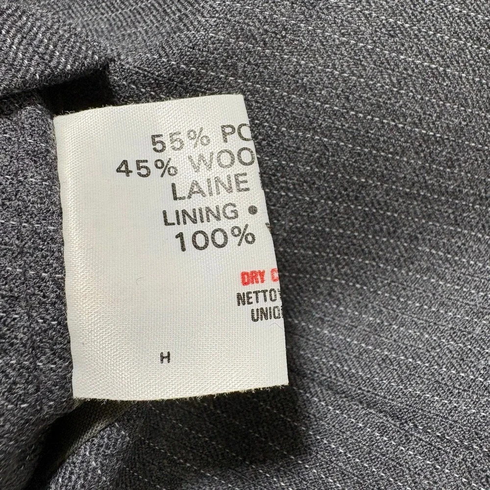 Vtg St Michael Men Pinstripe Suit 42R* 3 Piece Wool Gray Jacket Vest Pant 40x29